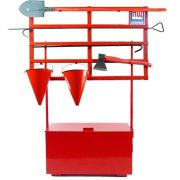 Стенд пожежний з щитом відкритого типу стаціонарний (з комплектацією)