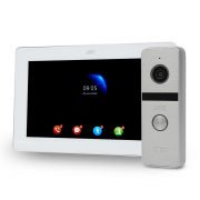 Комплект Wi-Fi видеодомофона 7" ATIS AD-770FHD/T-White с поддержкой Tuya Smart + AT-400HD Silver